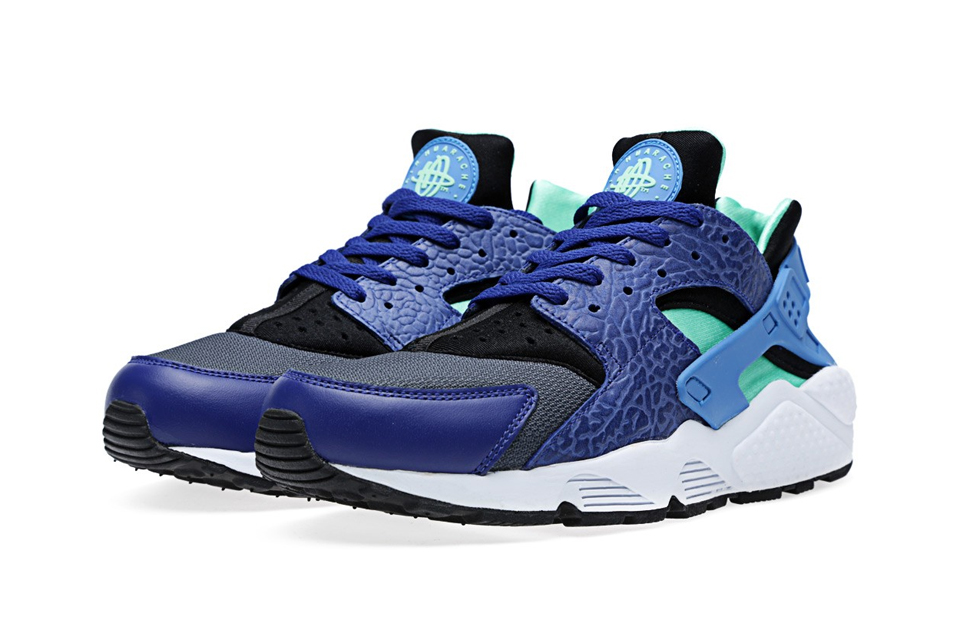 nike huarache bleu