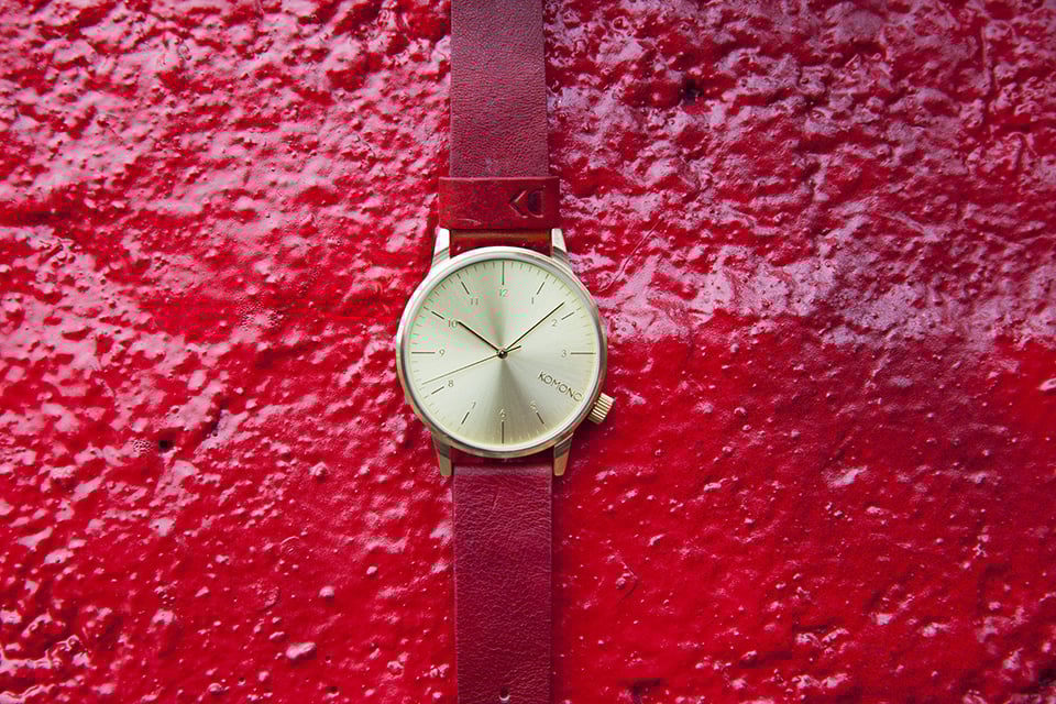 Montre Komono Winston Or Rouge Montre Komono Winston Or Rouge