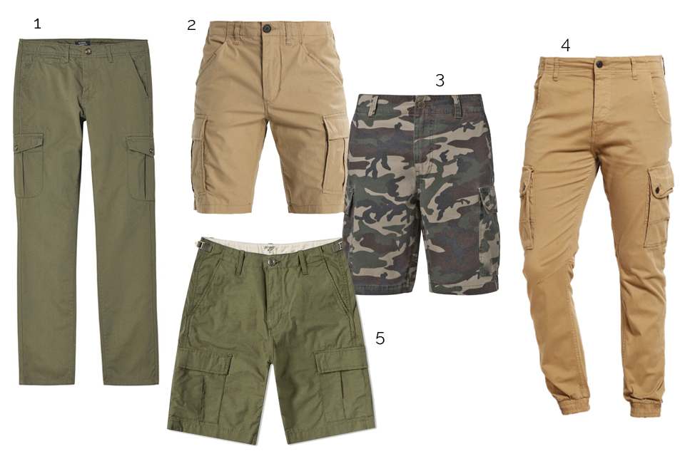 pantalon short cargo homme