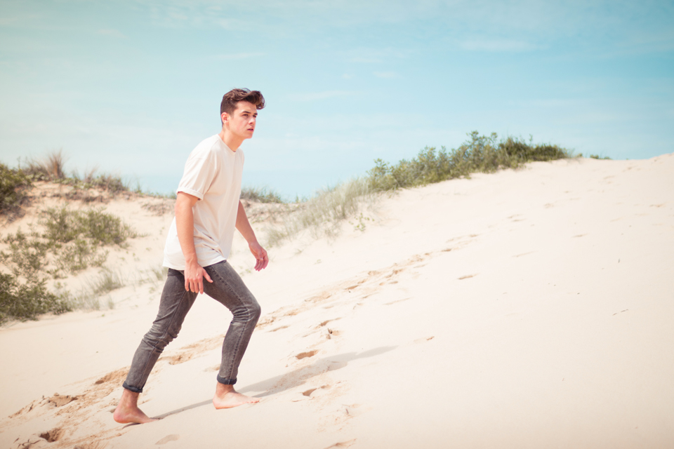 Homme type de peau desert dune